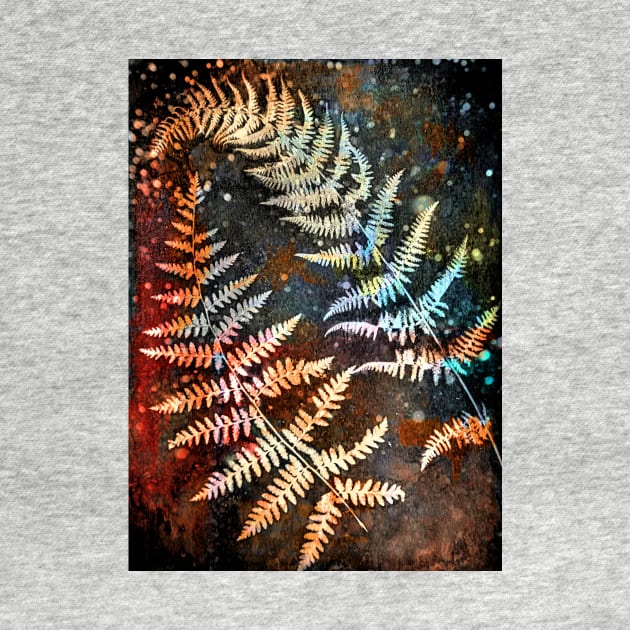 Rust fern print by redwitchart